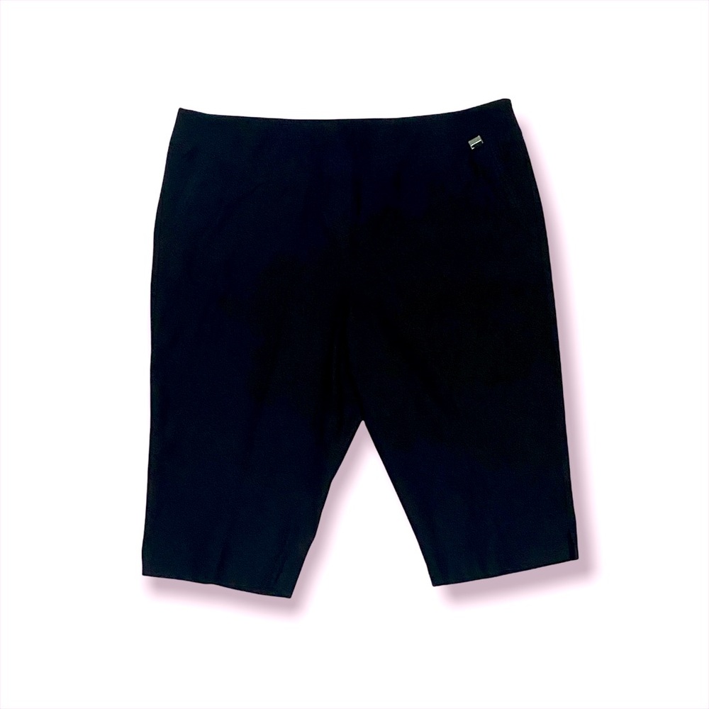 Plus size black shorts